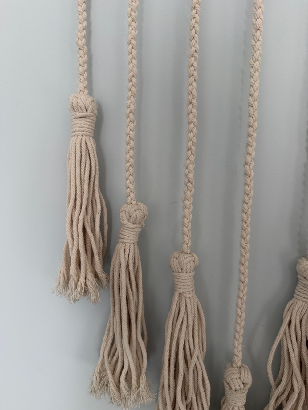 Handcrafted Neutral Cotton Macrame Wall Hanging